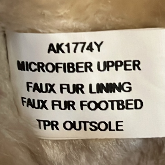 Lamo APRES Kids Bow Lace Faux Fur Lined Snow Boot Chestnut Brown Toddler size13Y - Picture 9 of 11